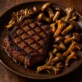 Grilled Beef Steak Wild Mushroom